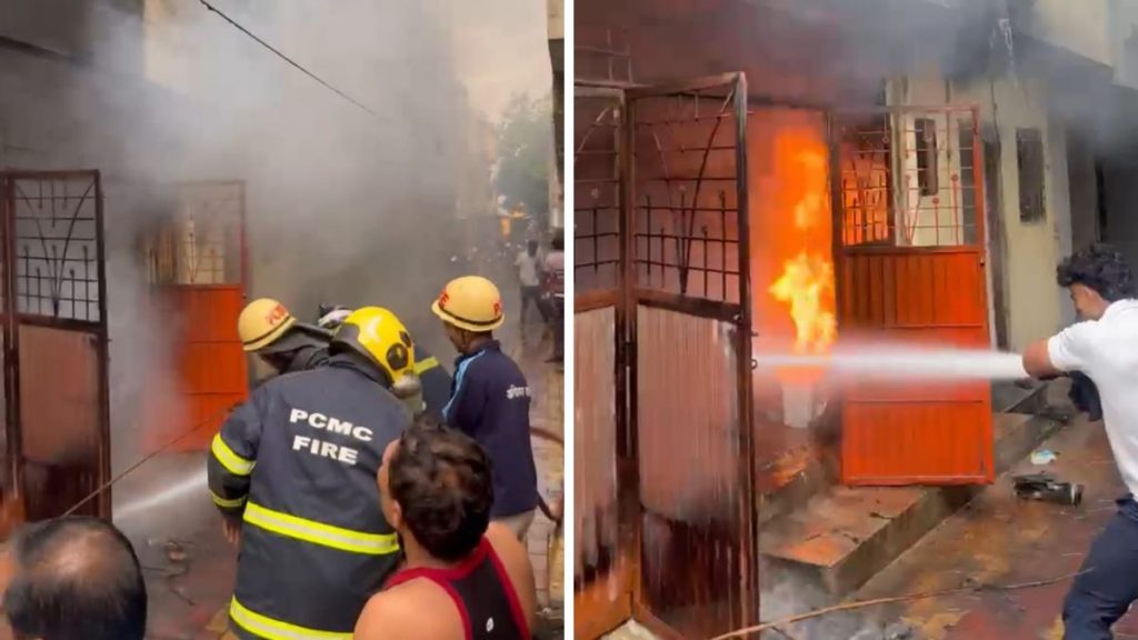 E-Scooters Catch Fire in Residential Building's Parking Area in Walhekarwadi