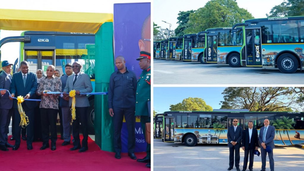 EKA Mobility E-buses Flagged Off in Zanzibar