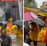 Pune: Floodwaters Reach First Floor of Alandi Bhakta Niwas; 24 Including 20 Police Personnel Rescued