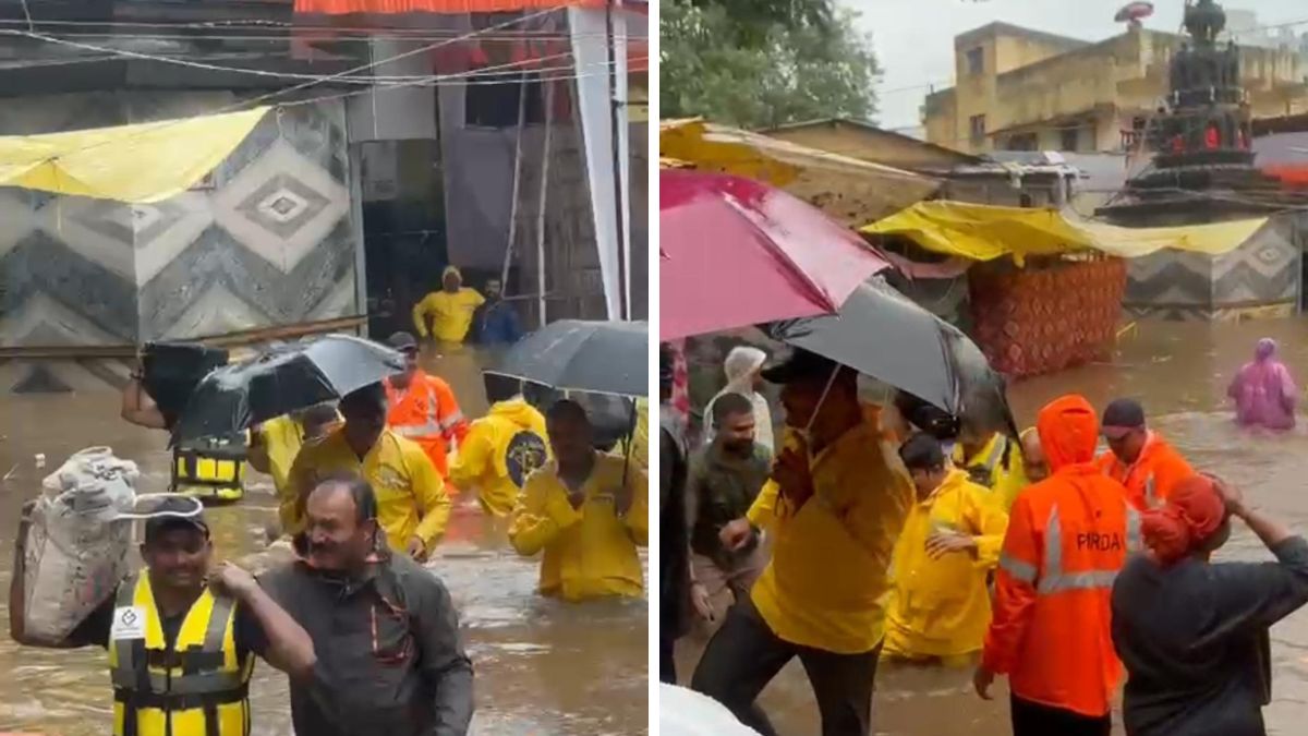 Floodwaters Reach First Floor of Alandi Bhakta Niwas