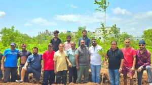 Green Nandanvan Foundation Organises Tree Plantation Drive at Heaven Park Hill in Mohammadwadi