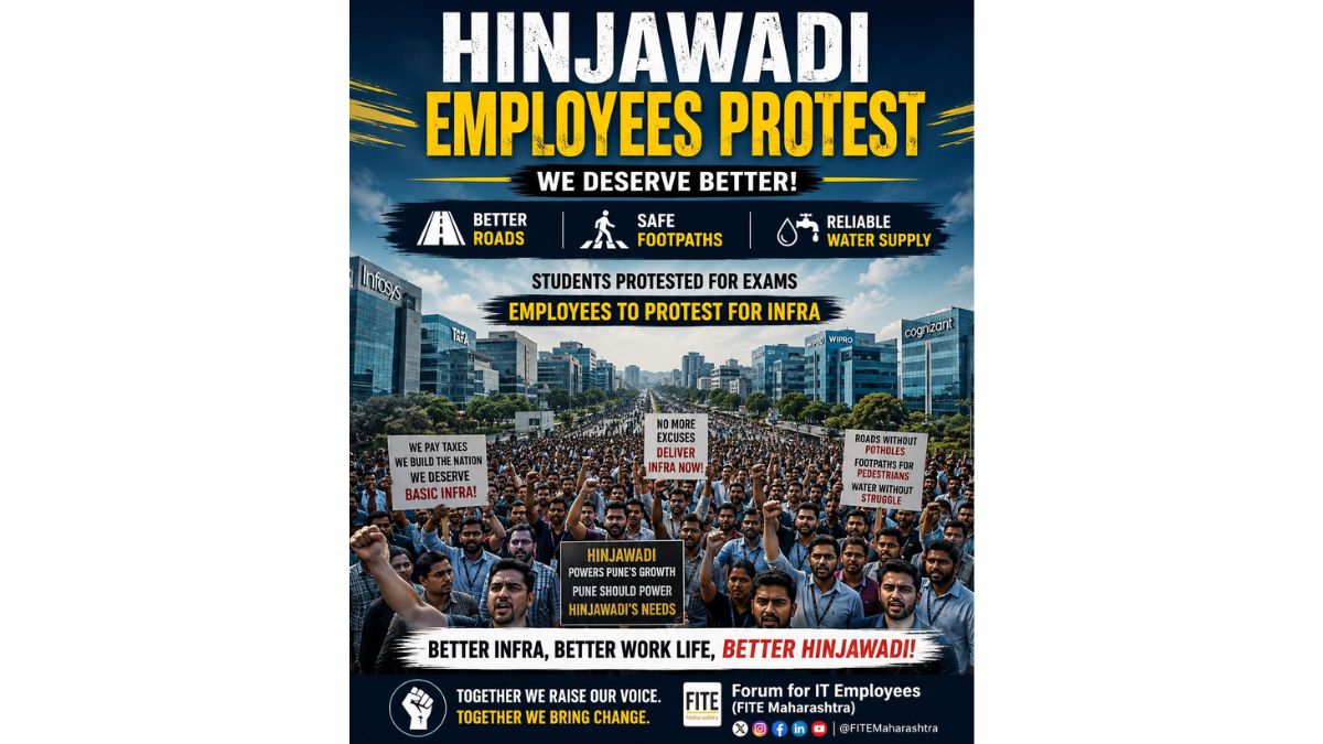 IT Employees Plan Protest Over Crumbling Infrastructure in Hinjewadi on July 26