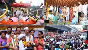 Jagadguru Sant Tukaram Maharaj Palkhi Receives Grand Welcome in Pimpri-Chinchwad