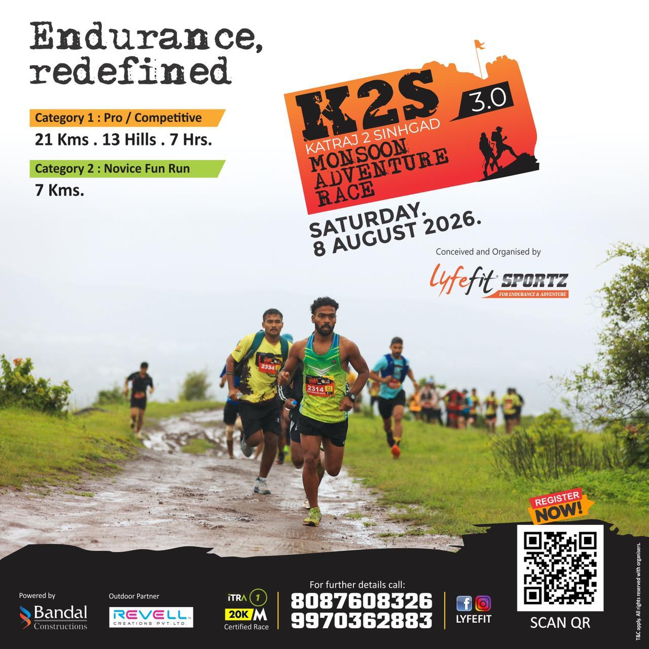 K2S Katraj to Sinhgad Monsoon Adventure Race