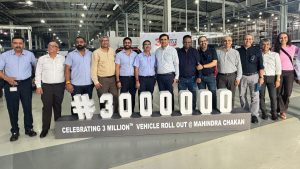 Mahindra’s Chakan Manufacturing Facility Rolls Out its Three-Millionth Vehicle
