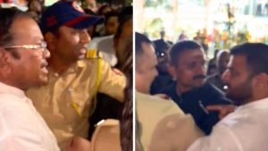 Maval MP Shrirang Barne Loses Cool as Ravet Residents Confront him over 72-Hour Power Outage
