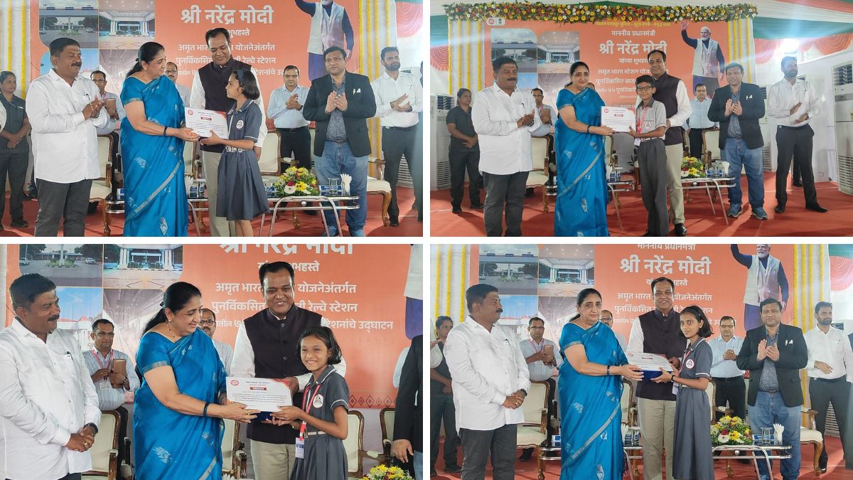 PM Narendra Modi Dedicates Redeveloped Baramati Railway Station