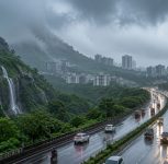 Red Alert Issued for Pune Ghats as Monsoon Intensifies; Temperatures Drop 5°C
