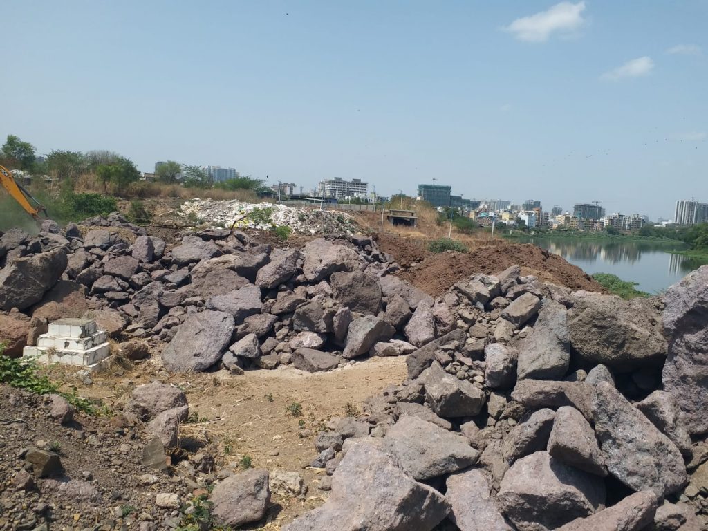 Residents Allege Illegal Dumping Destroying Natural Drain and Burial Ground in Keshavnagar