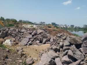 Residents Allege Illegal Dumping Destroying Natural Drain and Burial Ground in Keshavnagar