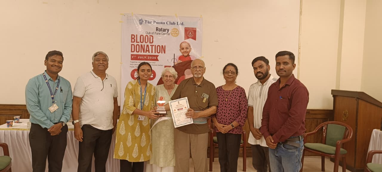 Rotary Club of Pune Central Organises Blood Donation Camp