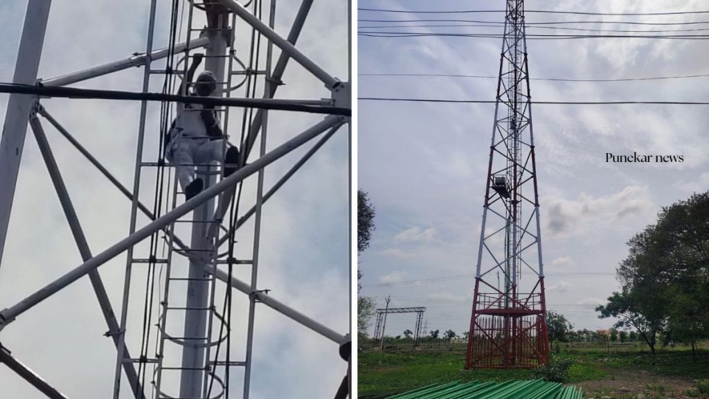Station Master Climbs Kavach Tower at Hotgi Station Alleging Harassment