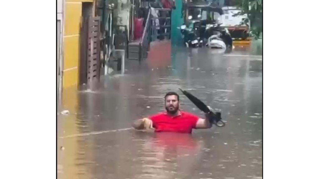 Suhas Tingre Mocks PMC Over Waterlogged Roads in Pune