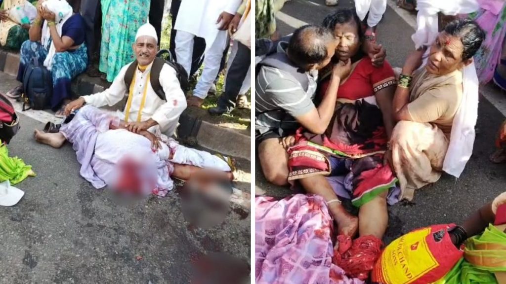 Three Women Varkaris Killed, Four Injured in Truck Accident on Saswad–Jejuri Road
