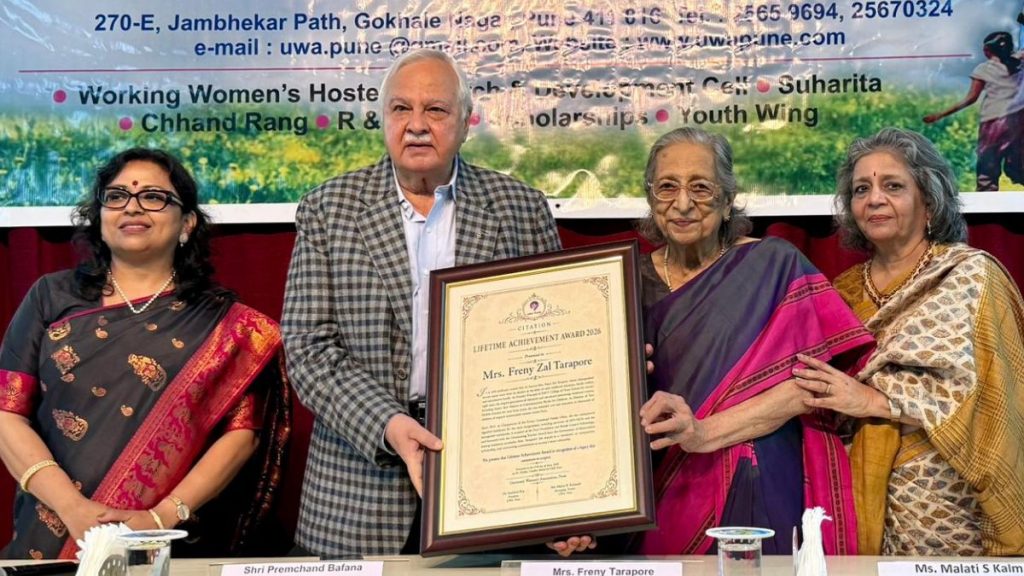 UWA Pune Honours Freny Zal Tarapore