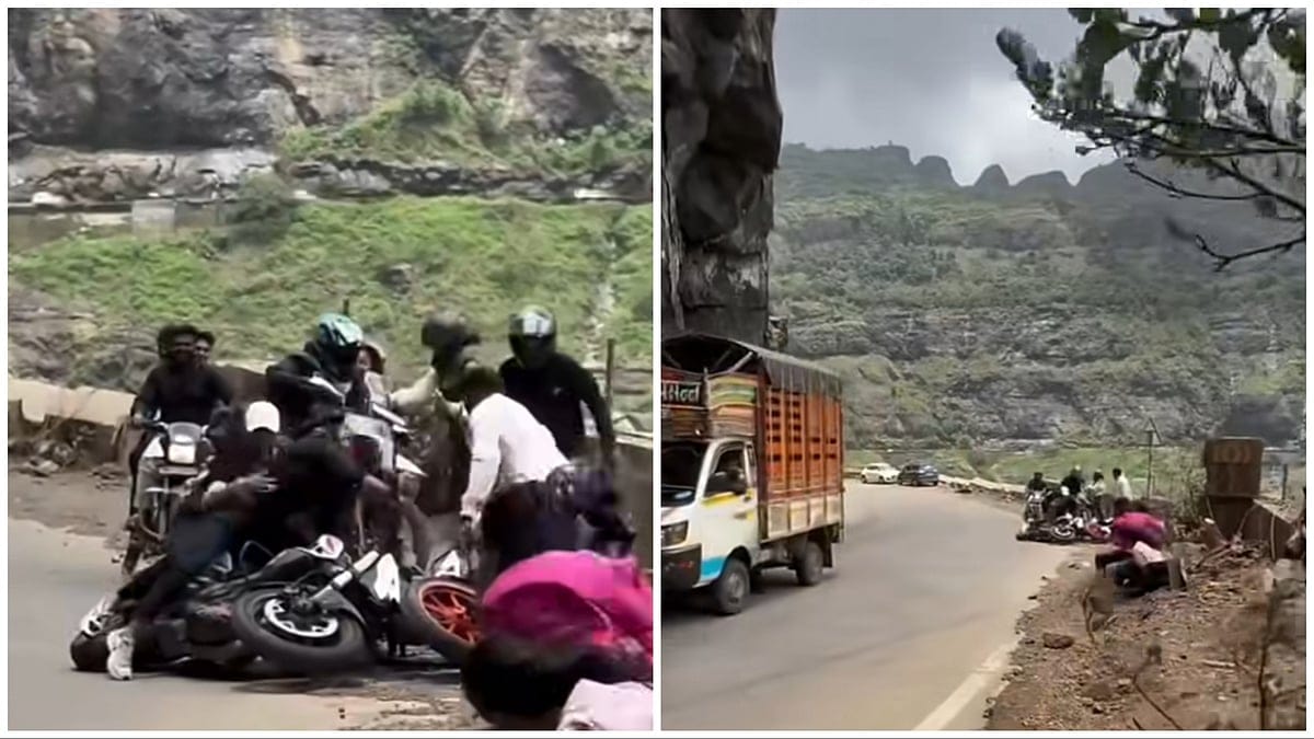 Viral Video Shows Powerful Winds Bringing Traffic to a Standstill at Malshej Ghat