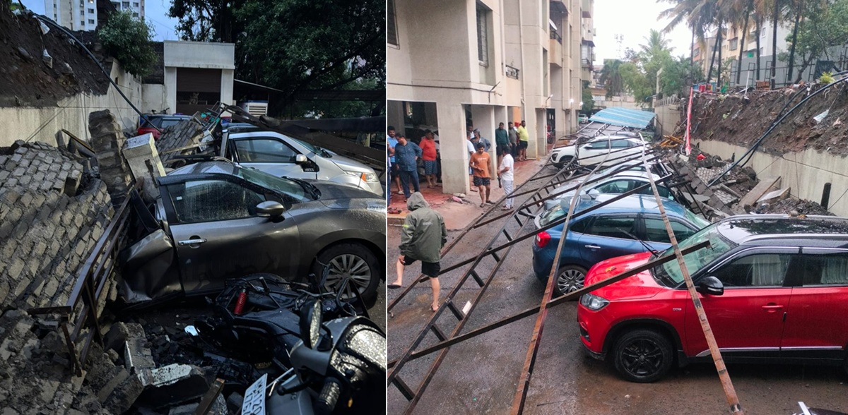 jambhulwadi wall collapse in Pune