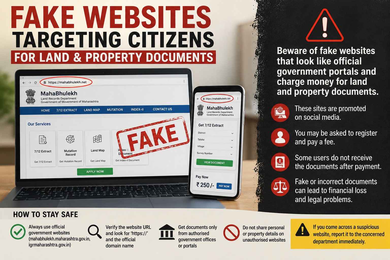 Fake Government-Looking Websites Target Citizens Seeking Land and Property Documents