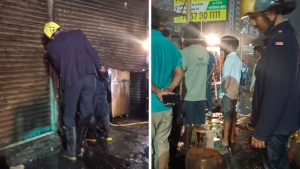Fire Breaks Out at Tea Stall Opposite DMart in Handewadi