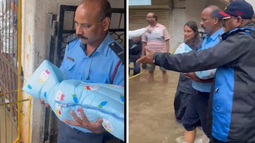 Firefighters Rescue Newborn, Mother from Flooded Home on Sinhagad Road