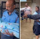 Pune: Firefighters Rescue Newborn, Mother from Flooded Home on Sinhagad Road