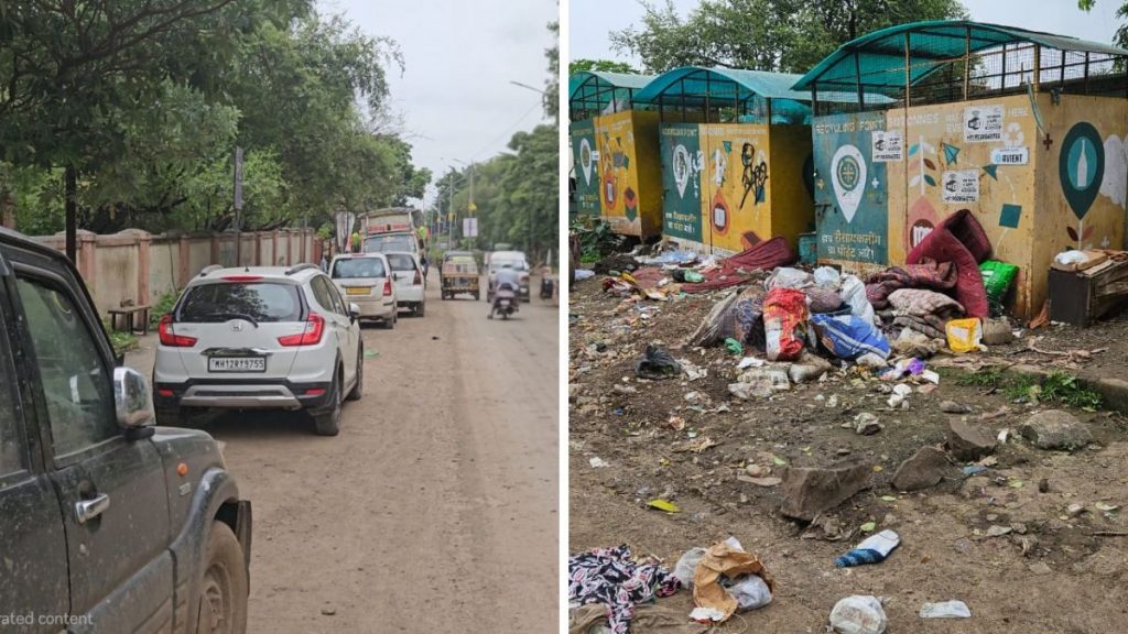 Garbage, Illegal Parking and Safety Concerns Mount at Brahma Avenue Society in Kondhwa