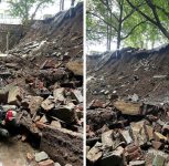 Pune: Massive Boundary Wall Collapses at Bharati Hospital in Katraj; Around 40–50 Two-Wheelers Buried Under Debris