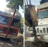 Pune Chakan-Talegaon Traffic: Over 50 Heavy Vehicles Towed in Drive Against Illegal Parking