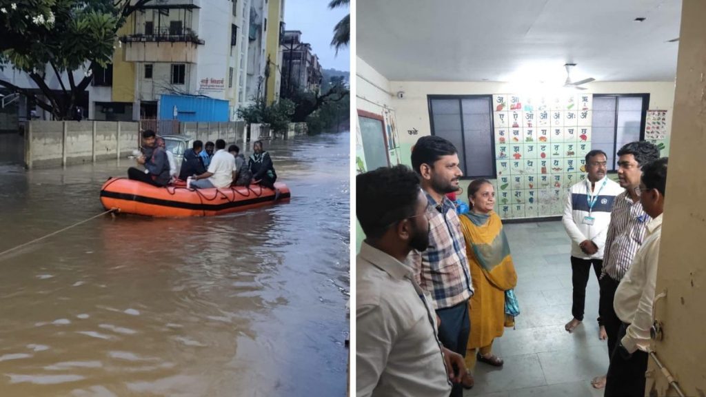 PMC Evacuates Around 100 Residents from Ektanagari as Flood Rescue Operations Continue