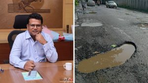 Pothole and Naval Kishore