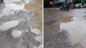 Potholes in Mohammadwadi Raise Safety Concerns