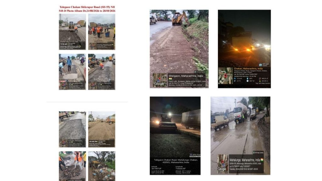 Repairs on Talegaon-Chakan-Shikrapur Road Expedited