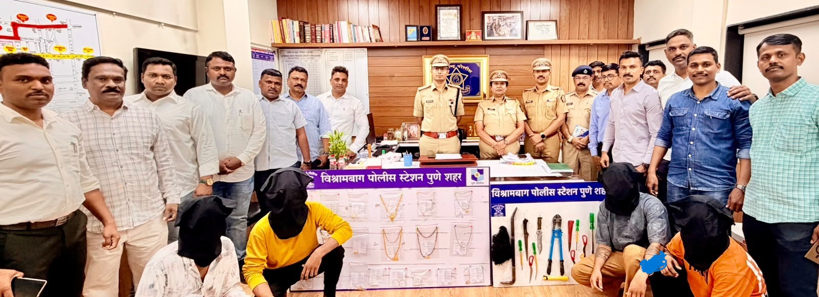 Rs 37 Lakh Jewellery Recovered as Pune Police Arrest Four in Nine Burglary Cases