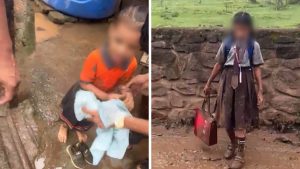 Schoolgirls Injured After Slipping on Muddy Lohgaon Diamond Water Park Road