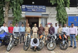 Six Stolen Motorcycles Worth Rs 4.8 Lakh Seized in Pune