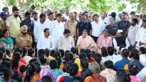 Sunetra Pawar Visits Pimpalwadi Family After Minor’s Rape-Murder