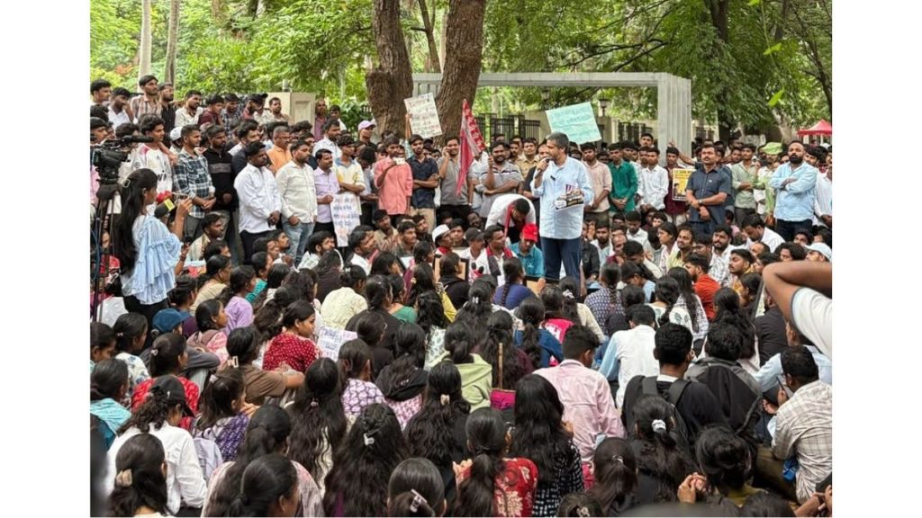 Tribal Students Continue Pune Protest, Reject Claims of Withdrawal