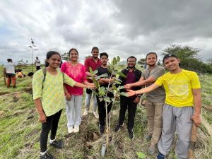 Vishwakarma University School of Pharmacy Plants 100 Native Trees at Diveghat