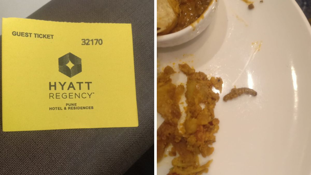 Worm Found in Meal at Hyatt Regency Pune, Customer Complains