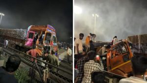 2 Dead, Several Injured After Container Truck Crashes Near Navale Bridge