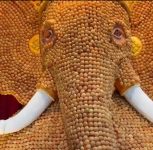Pune: 21,000 Pani Puri Puris Used to Create This 13-Foot Ganpati on FC Road