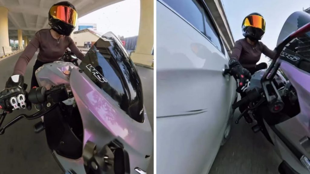 Biker hit in Gurugram