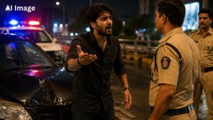 Drunk Driver Abuses Wakad Cops After Crash