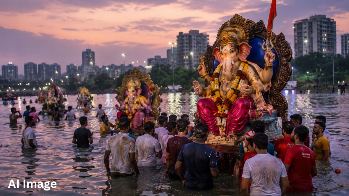 Ganesh Idols Immersed