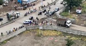Mohammadwadi Accident Video Shows Injured Victim Waiting After Dumper Crash