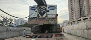 New Road Damaged Soon After Construction Near Raheja Reserve in Mohammadwadi