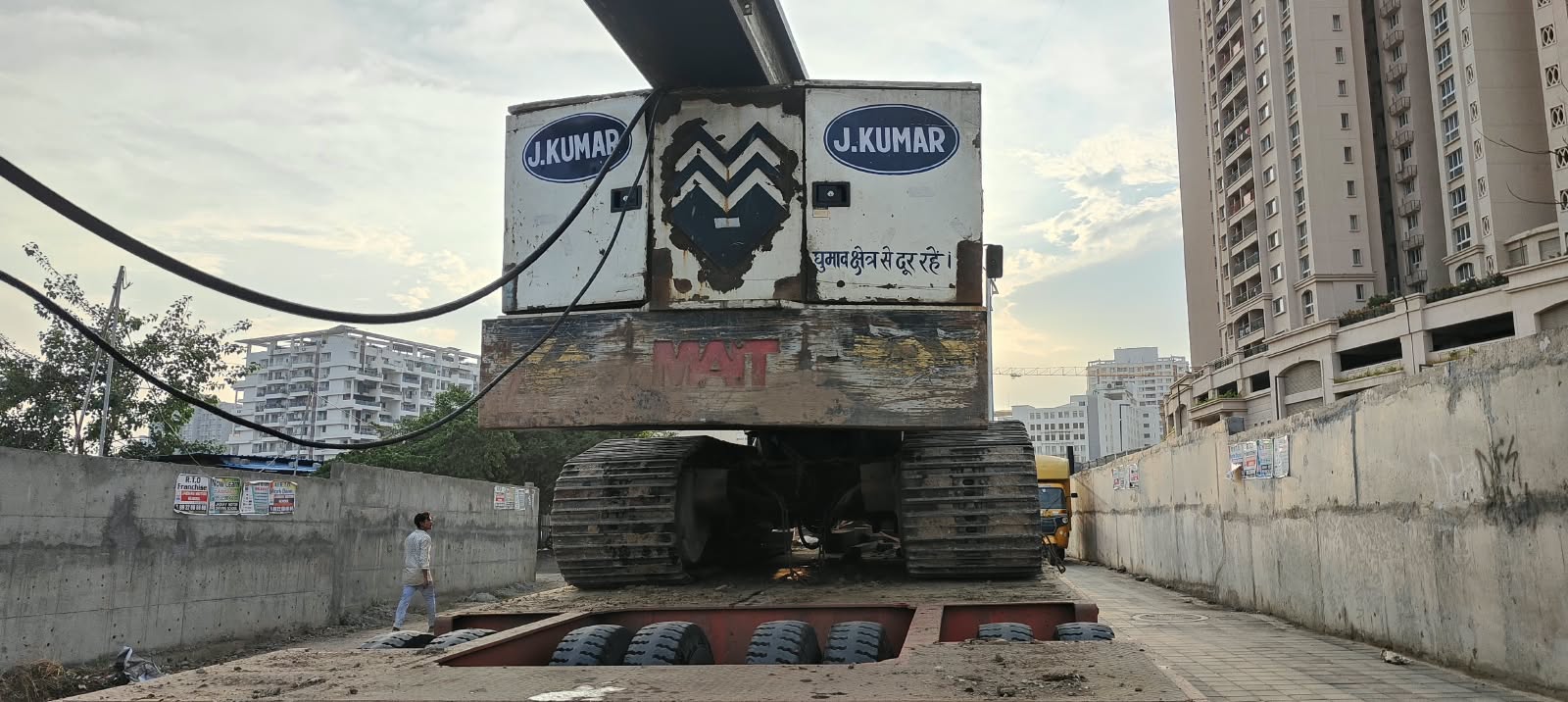 New Road Damaged Soon After Construction Near Raheja Reserve in Mohammadwadi