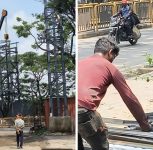 Pune: PCMC Razes Unauthorised Billboard Erected in Punawale