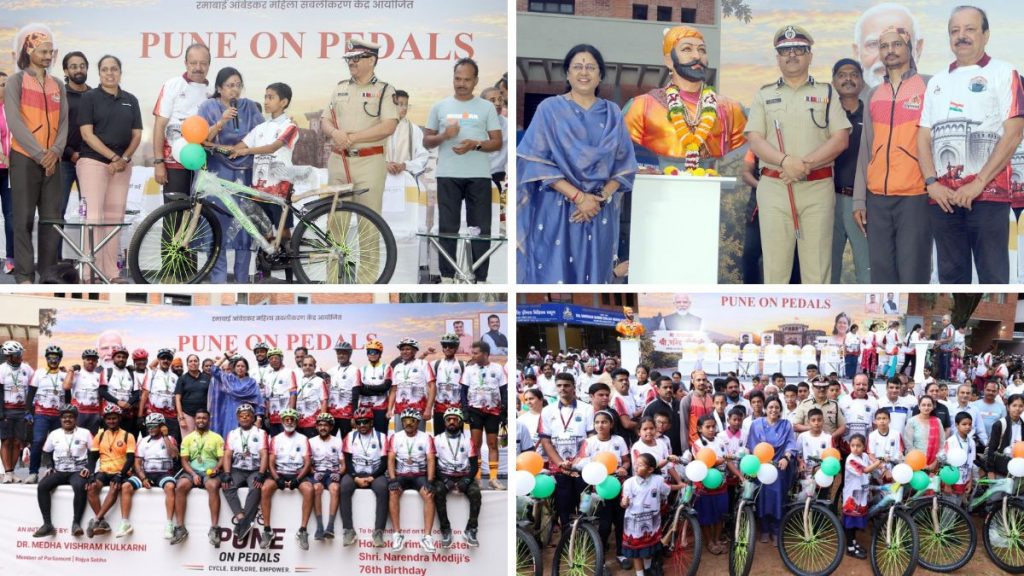 Pune citizens pedal and walk for fitness and a pollution-free city