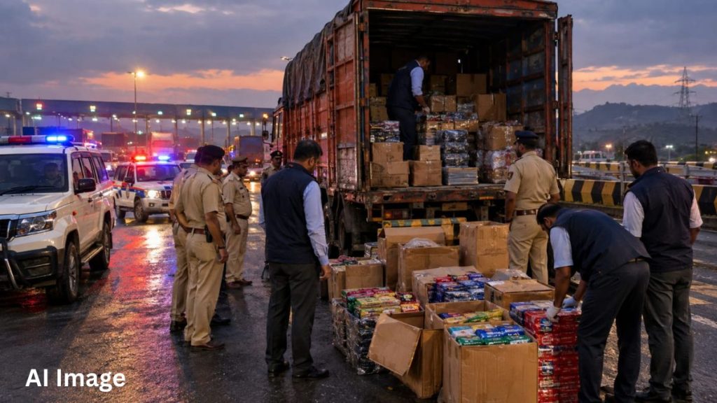 Rs 1.13 Crore Banned Gutkha Seized in Chakan After Six-Hour Truck Chase